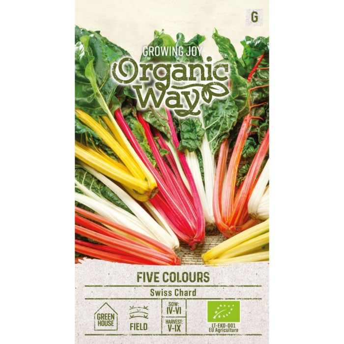 Органик Манголд Микс 5 цвята Beta vulgaris L Five colours