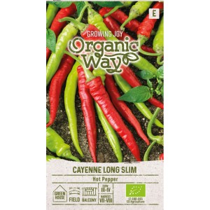 Органик Лют Пипер Кайен - дълъг и тънък Cayenne Long Slim