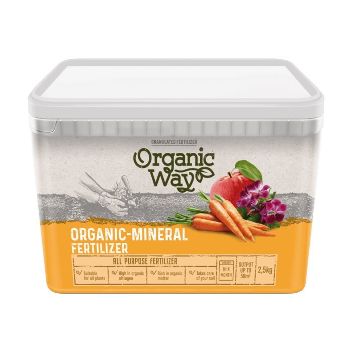Гранулирана органично-минерална тор - универсална Organic-mineral fertilaizer 2,5 кг