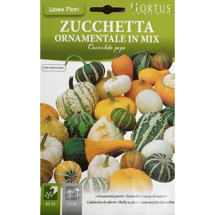 Декоративни тиквички микс - кратунки Zucchetta Ornamentale in mix