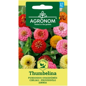 Циния Микс Палечка Zinnia elegans Jacq Thumbelina
