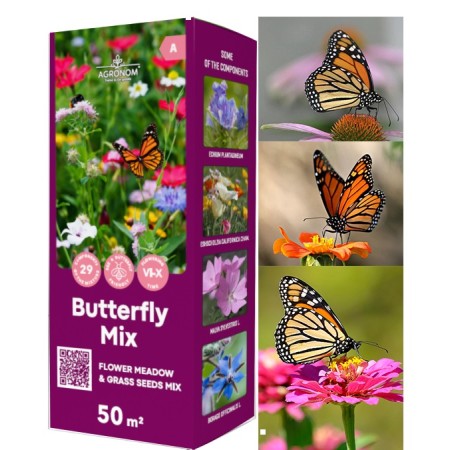 Цветна поляна за Пеперуди (29 вида цветя) Butterfly mix