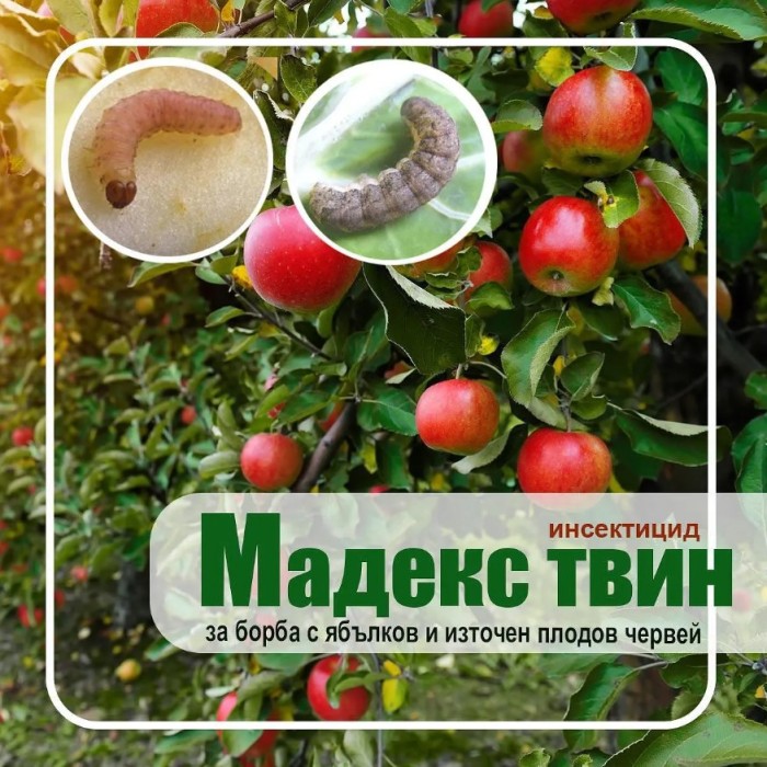 МАДЕКС ТВИН – биоинсектицид с Cydia pomonella Granulovirus (CpGV-V22)