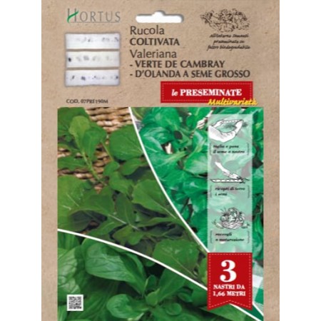 Семена на Лента Рукола и Валериана Микс Rucola E Valeriana Multivarieta