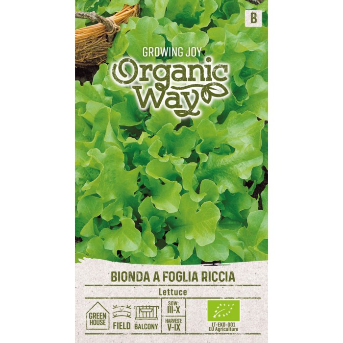 Органик Салата с къдрави листа Bionda a foglia riccia