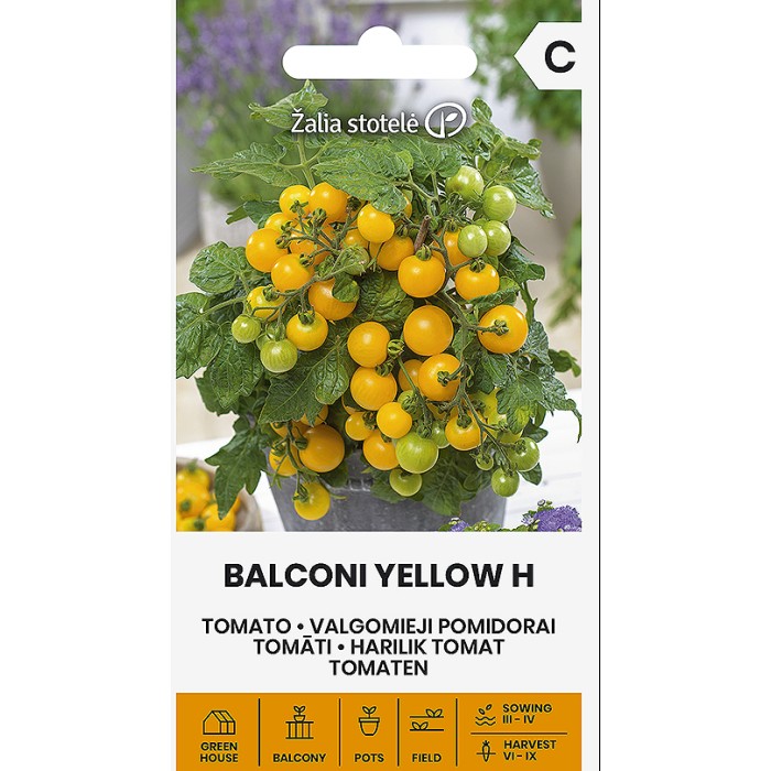 Домат Балконски Жълти (джудже) F1 Balconi Yellow