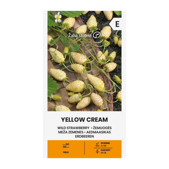 Ягоди Жълт крем Fragaria vesca