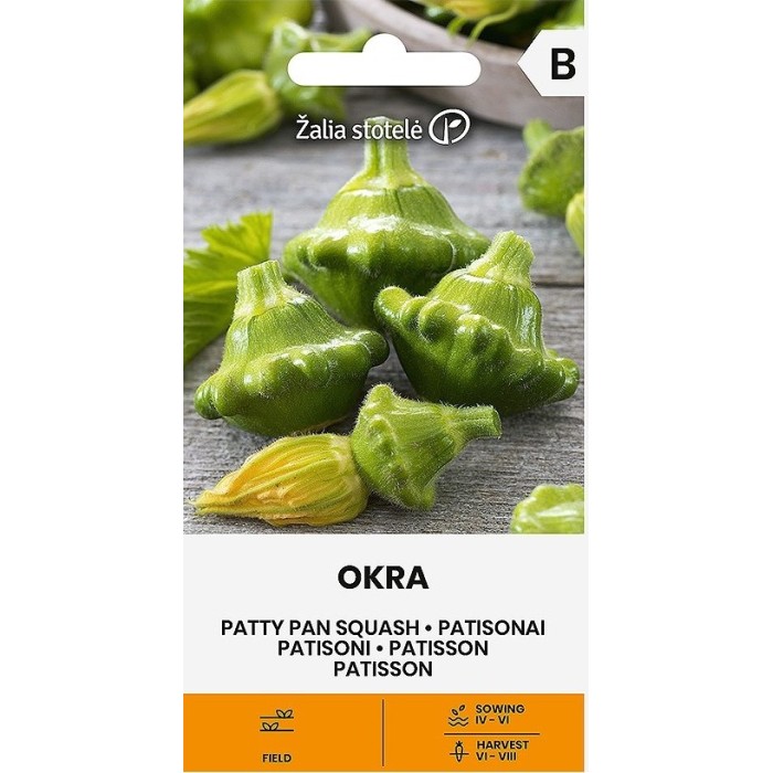 Тиквички Патисон зелени Okra