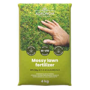 Тор за премахване на мъх в тревните площи Mossy Lawn Fertilizer - 4 кг