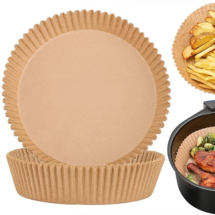 Незалепващи кръгли хартиени тави за Еър Фрайър Air Fryer ф16