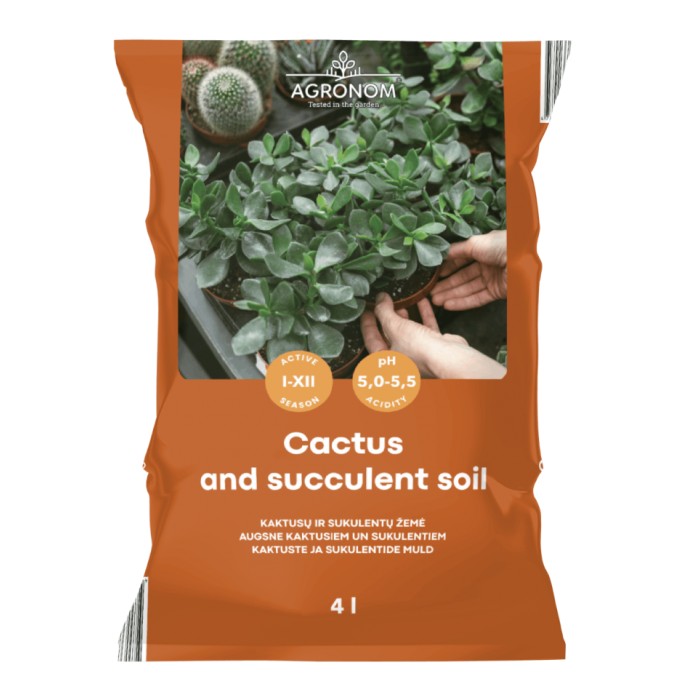 Почвен субстрат за кактуси и сукуленти Cactus soil 4 л