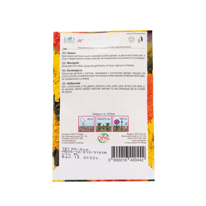 Медицински невен Calendula officinalis