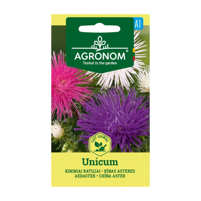 Астри Игловидни Микс Уникум Callistephus chinensis L Ness Unicum