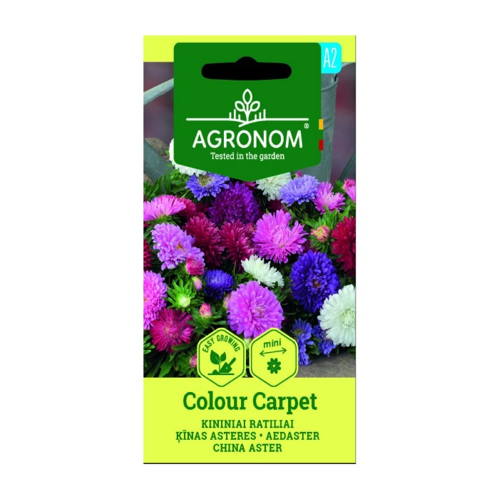 Астри Мини Микс Цветен Килим Callistephus chinensis L Ness Colour Carpet