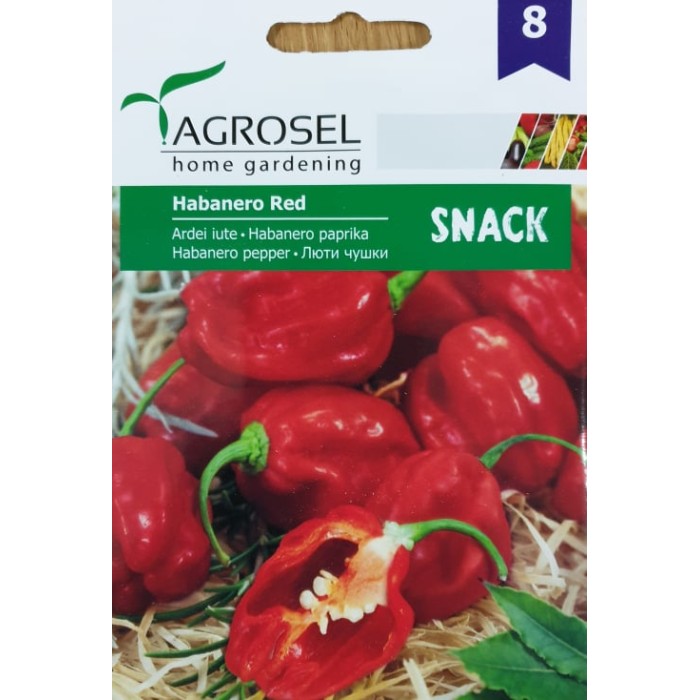 Люти чушки сорт Хабанеро Habanero Red