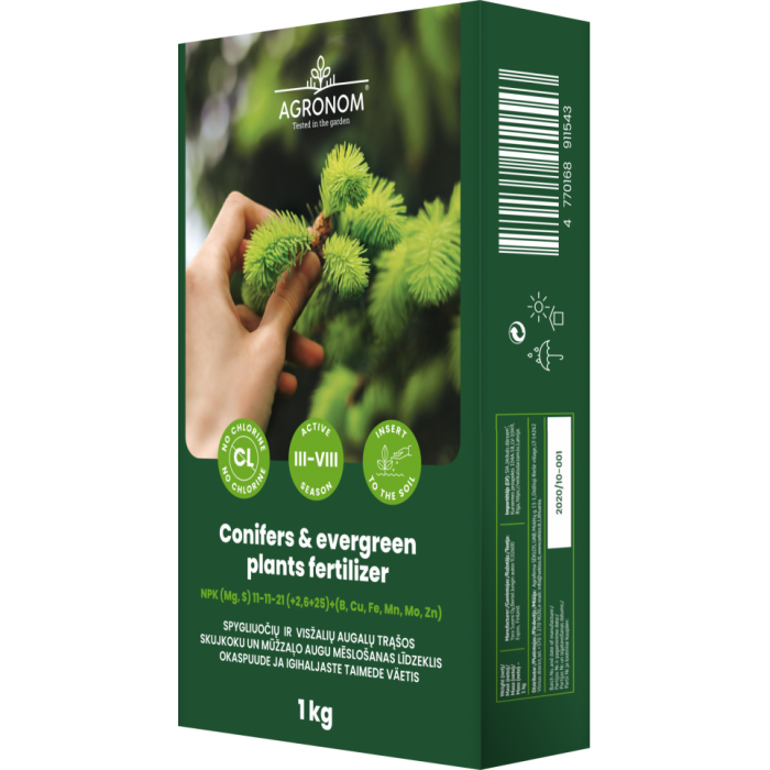 Тор за иглолистни и вечнозелени растения Conifers and evergreen plants fertilaizer - 1 кг