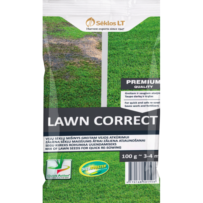 Тревна смес за запълване на петна + тор Lawn Correct