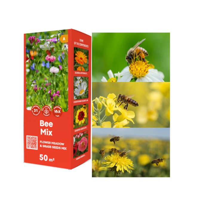 Цветна поляна за Пчели (31 вида цветя) Bee mix