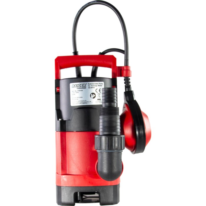 Помпа потопяема за мръсна вода 400W 1" 125L/min 5m RD-WP46
