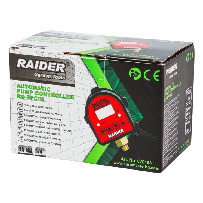 Пресостат електронен 1.5kW 1/4" 80°C Digital RD-EPC06