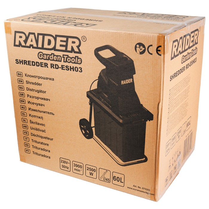 Клонотрошачка 2500W 45mm с кош 60L RD-ESH03