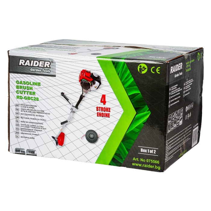 Коса бензинова с нож и корда 4-такт 37,7cc 1kW RD-GBC28