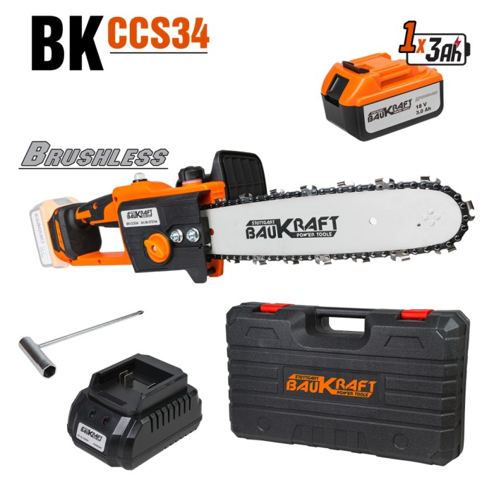 Резачка 18V 305mm (12") SDS 3/8" .050" 45 3Ah куфар BK-CCS34