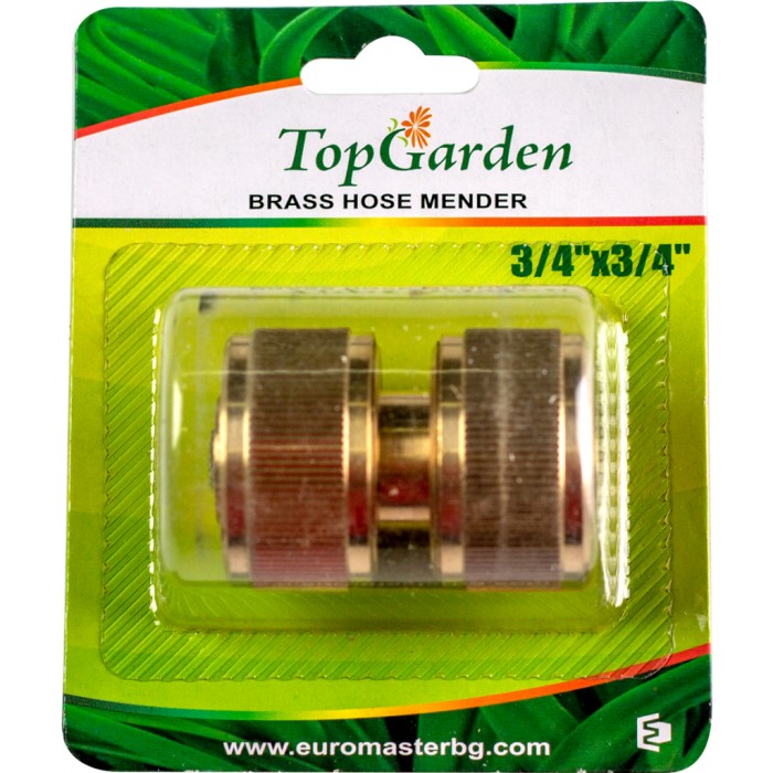 Съединител за маркуч 3/4" x 3/4" месингов TG