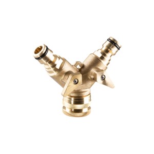 Разклонител-бърза връзка, 3/4",1/2" вътрешна резба,месинг TG